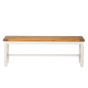 Banc Boddo Pin massif - Blanc / miel