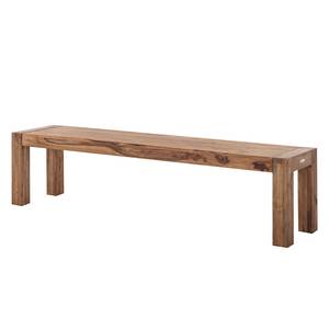 Banc Yoga Bois de Sheesham - Noyer naturel huilé - Largeur : 160 cm