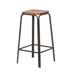 Tabourets de bar Atelier - lot de 2 Acacia massif /Métal - Lot de 2