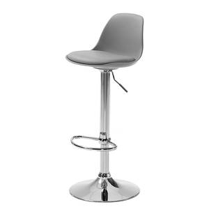 Tabouret de bar Batya (lot 2) kunststof/kunstleer - Gris