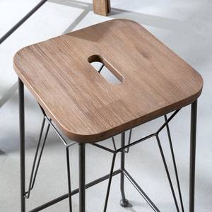 Tabouret de bar Béton II Acacia massif / Métal