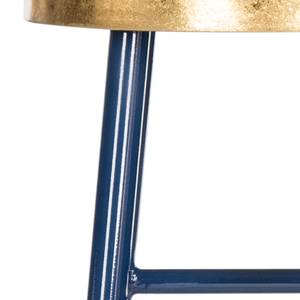 Barhocker Druva I Eisen - Blau / Gold - Höhe: 76 cm