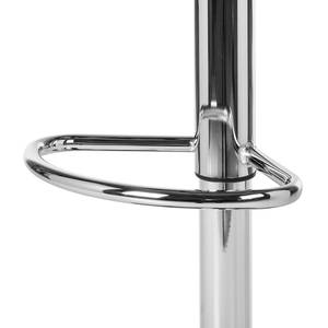 Tabouret de bar Fitzgerald Imitation cuir - Marron vieilli / Chrome - 1 tabouret