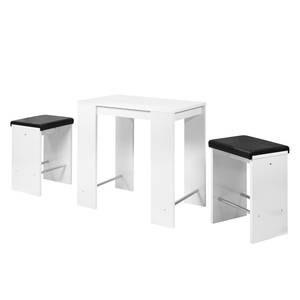 Tabouret de bar Jersey Blanc brillant