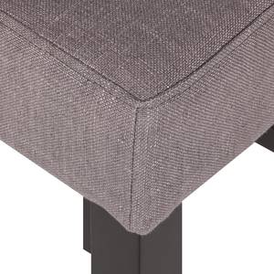 Barhocker Nello (2er-Set) Leinenstoff - Grau