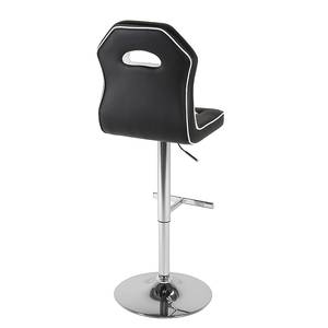 Tabouret de bar Penga Cuir synthétique - Noir / Blanc