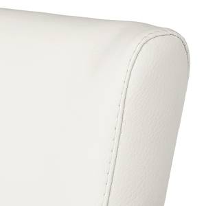 Tabouret de bar Rumba Imitation cuir - Blanc