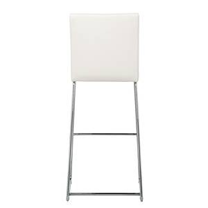 Tabouret de bar Rumba Imitation cuir - Blanc