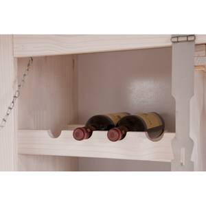 Armoire de bar Lucia Pin massif - Blanc