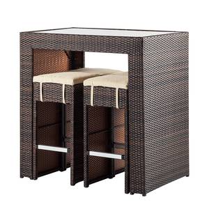 Gartenbar-Set Paradise Lounge Polyrattan Braun