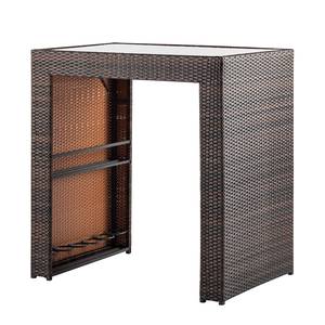 Set de bar de jardin Paradise Lounge Polyrotin marron