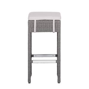 Set da bar Paradise Lounge (5 pezzi) Polyrattan Grigio