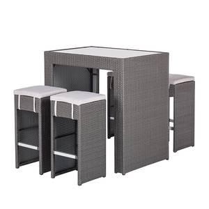 Gartenbar Set Rattan (5er Set) kaufen