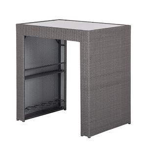 Set da bar Paradise Lounge (5 pezzi) Polyrattan Grigio