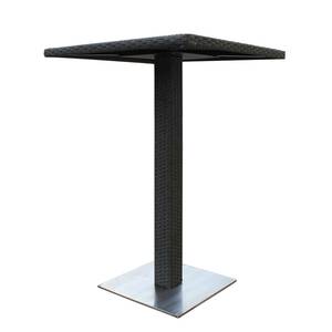 Table et tabourets de bar Villanova Polyrotin gris