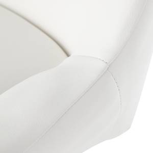 Chaise de bar Alvida Imitation cuir - Blanc