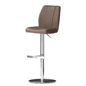 Tabouret de bar Cambell Cappuccino - Tulipe - Cuir synthétique