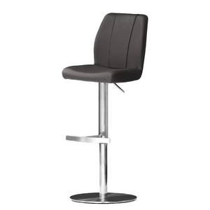 Tabouret de bar Cambell Noir - Tulipe - Cuir synthétique