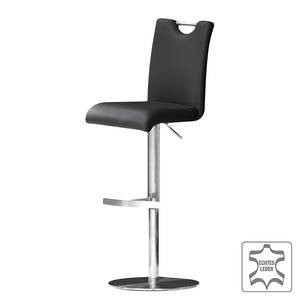 Tabouret de bar Ed Noir - Tulipe - Cuir synthétique