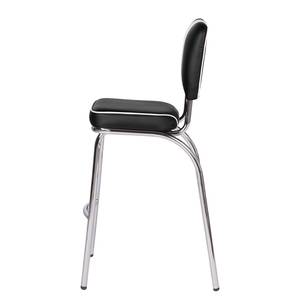 Chaises de bar Elvis (lot de 2) 108.5 - Noir / Blanc