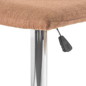 Chaise de bar Fredonia (lot de 2) Tissu / Métal - Brun doré