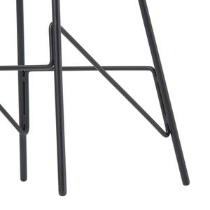 Chaise de bar Hennes Chêne massif / Métal - Noir - Hauteur : 84 cm