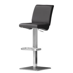 Tabouret de bar Hoover Noir - Angulaire - Cuir synthétique