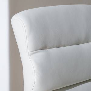 Chaise de bar Kamloops Imitation cuir / Métal - Blanc - 1 chaise