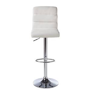 Chaise de bar Kamloops Imitation cuir / Métal - Blanc - 1 chaise