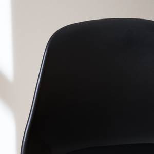 Sedia da bar Langford Plastica/Faggio massello - Nero - 1 sedia