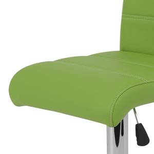 Chaises de bar Malte (lot de 2) Cuir synthétique - Vert pomme