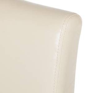 Chaise de bar Nello (lot 2) Imitation cuir - Beige