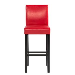 Barstoelen Nello (2-delige set) kunstleer - Rood