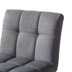 Chaises de bar Panola (lot de 2) Tissu / Hêtre massif - Basalte