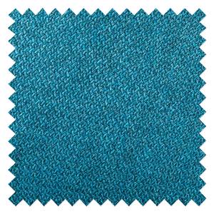 Chaises de bar Volda (lot de 2) Tissu / Chêne massif - Bleu pétrole