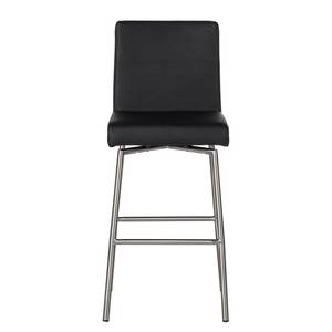 Chaises de bar Wida (lot de 2) Imitation cuir - Noir