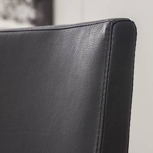 Chaises de bar Wida (lot de 2) Imitation cuir - Noir