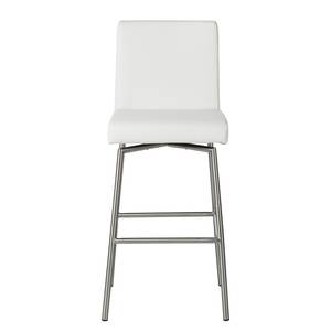 Chaises de bar Wida (lot de 2) Imitation cuir - Blanc