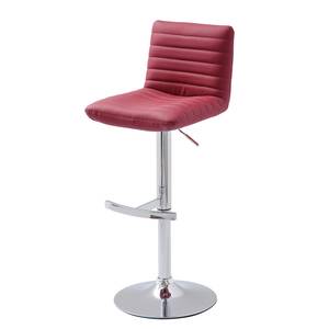 Chaise de bar Wolana (lot 2) Rouge foncé