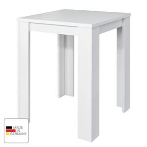 Table haute Bertry Blanc - Bois manufacturé - 80 x 104 x 80 cm