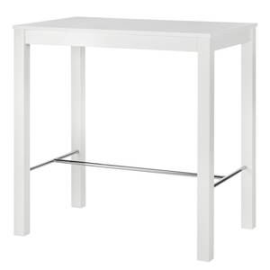 Table de bar Hartley Bois massif - Blanc - 105 x 65 cm