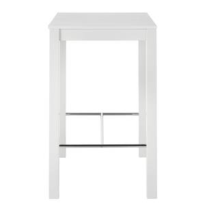 Table de bar Hartley Bois massif - Blanc - 105 x 65 cm