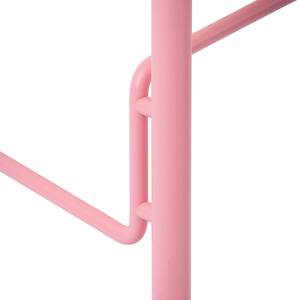 Bartisch Hennes Eiche massiv / Metall - Pink