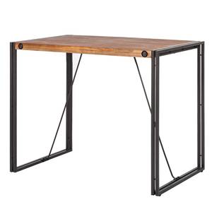 Table haute MANCHESTER Acacia massif / Métal - Acacia / Anthracite