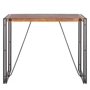 Table haute MANCHESTER Acacia massif / Métal - Acacia / Anthracite