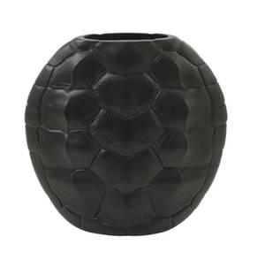 Vase Turtle Schwarz - Kunststoff - 8 x 30 x 30 cm