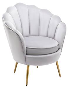 Fauteuil coquillage LALEA Gris lumineux