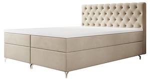 Boxspringbett MILO 200x200 cm Beige Breite: 200 cm