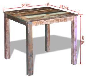 Table à manger 3001403 Bois massif - 82 x 76 x 80 cm