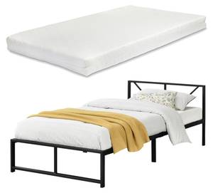 Metallbett Meran mit Matratze Breite: 95 cm